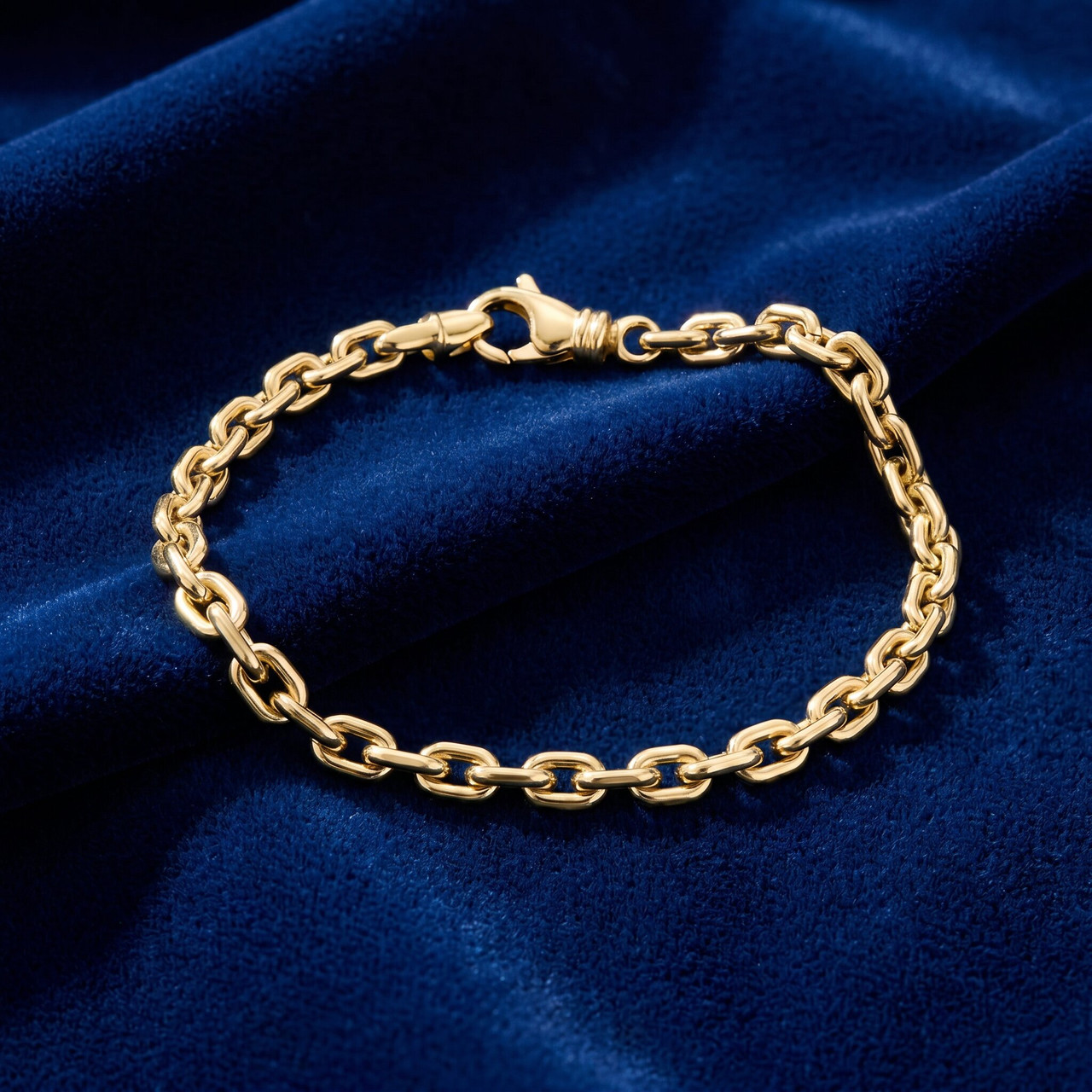 Men's 14k Gold (18gram) or Platinum (33gram) 3.5mm Link Bracelet 8.5