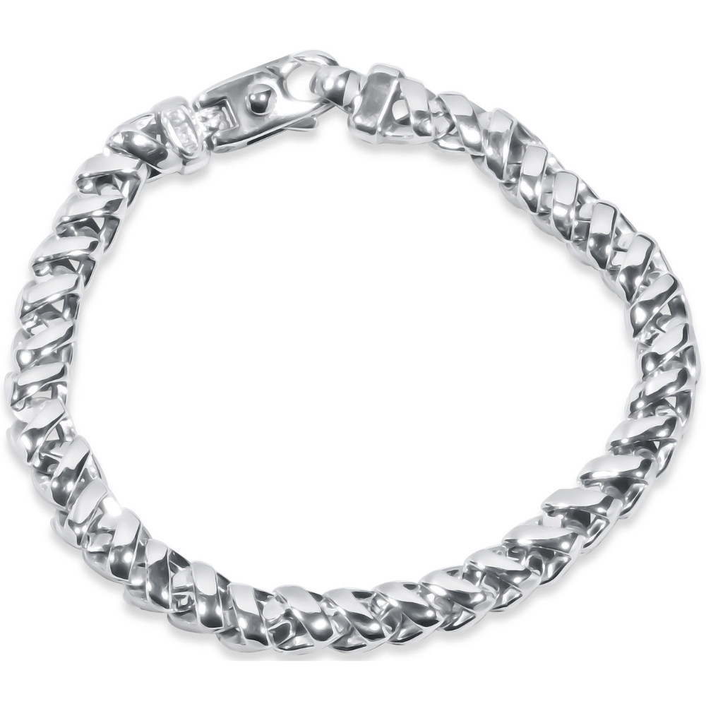 Men's 14k Gold (50gram) or Platinum (94gram) 8mm Link Bracelet 8.5"