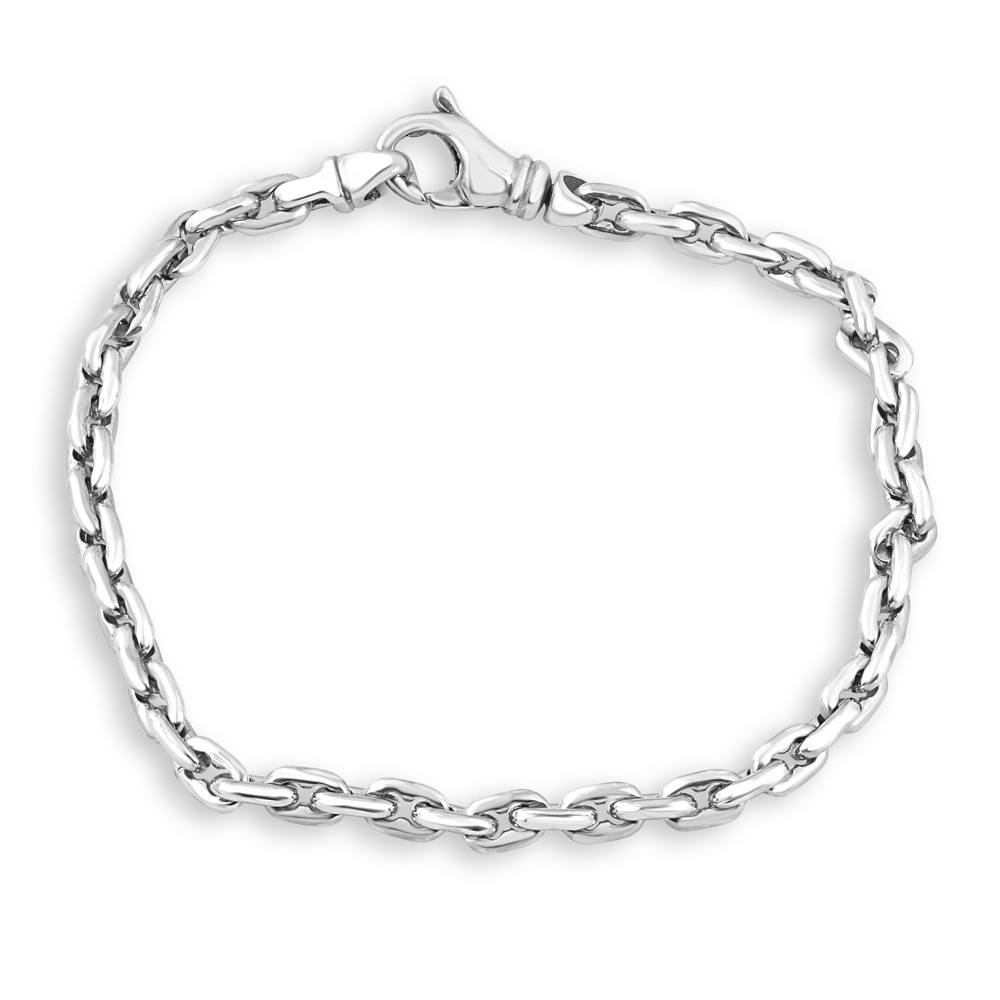 Men's 14k Gold (16gram) or Platinum (23gram) 4.5mm Link Bracelet 8.5"