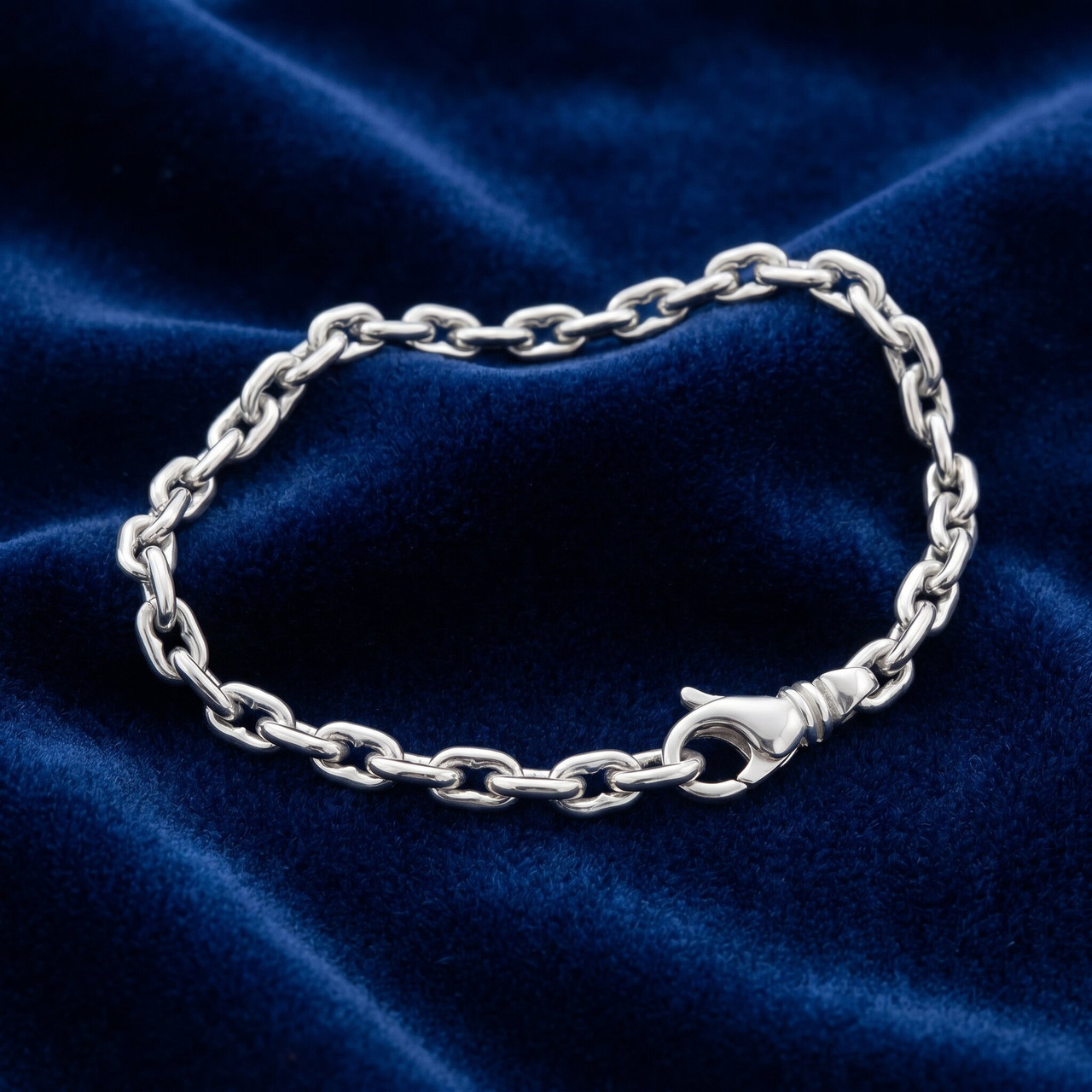 Men's 14k Gold (16gram) or Platinum (23gram) 4.5mm Link Bracelet 8.5"