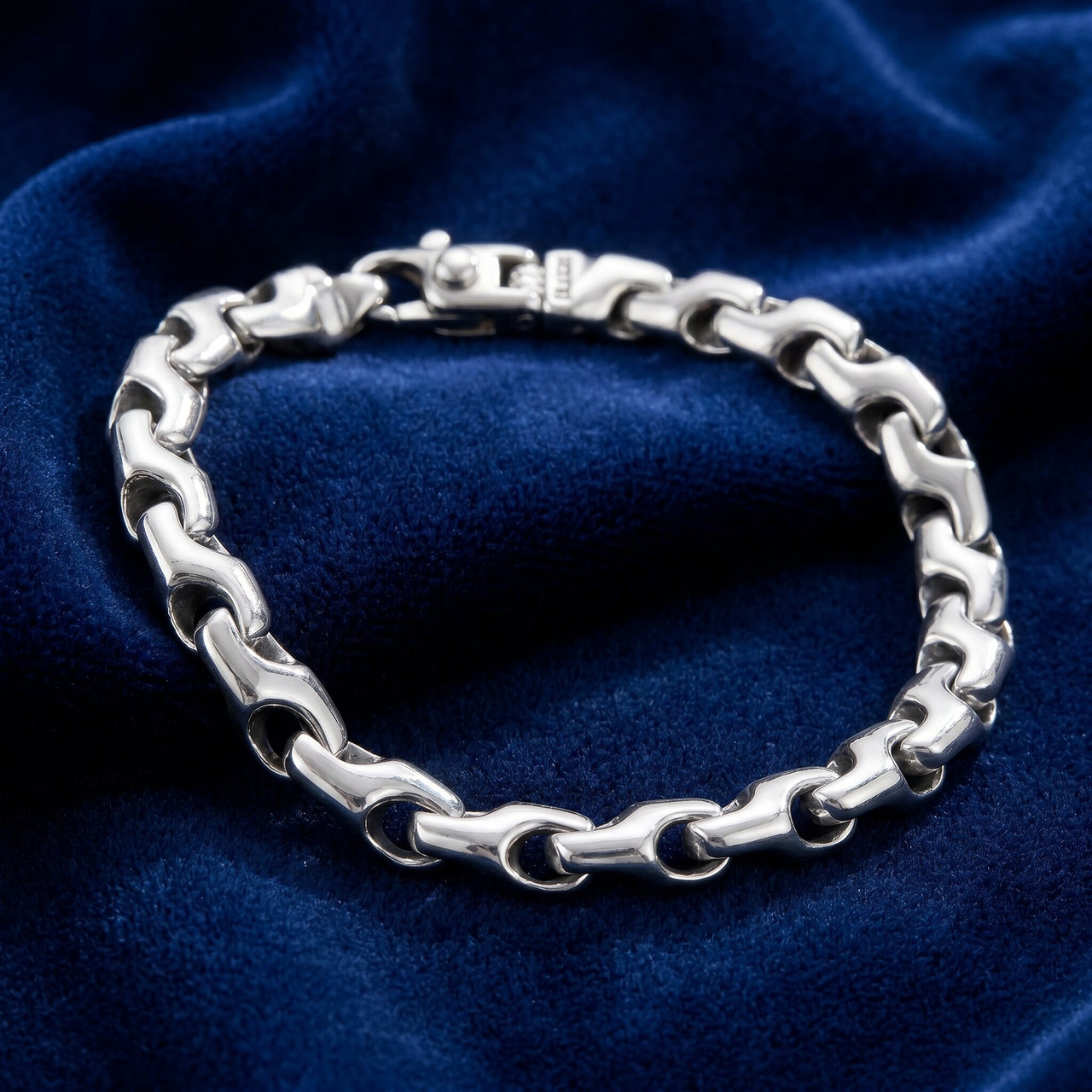 Men's 14k Gold (34gram) or Platinum (50gram) 6.5mm Link Bracelet 8.5"