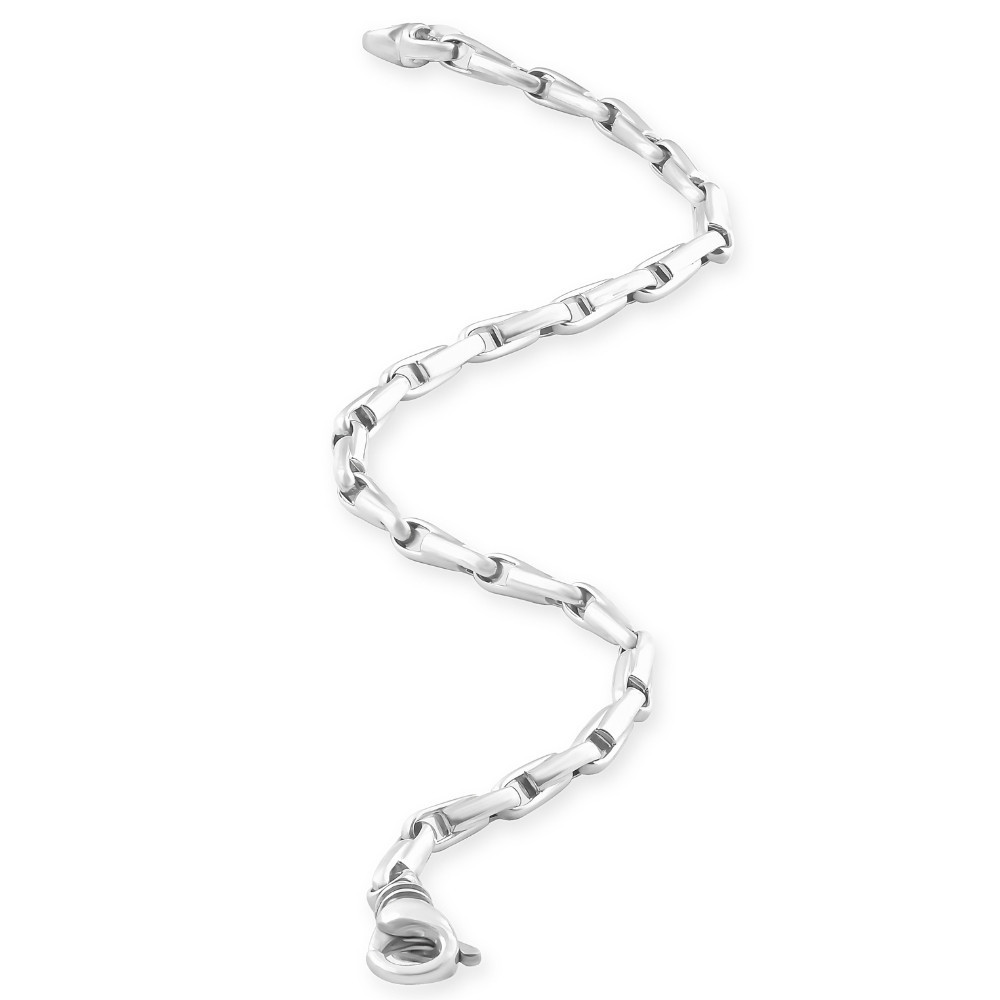 Men's 14k Gold (15gram) or Platinum (24gram) 3.5mm Link Bracelet 8.5"