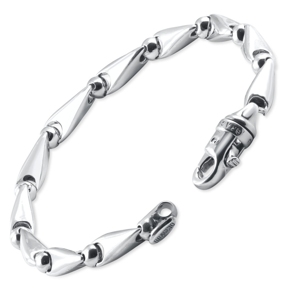 Men's 14k Gold (46gram) or Platinum (86gram) 7.5mm Link Bracelet 8.5"