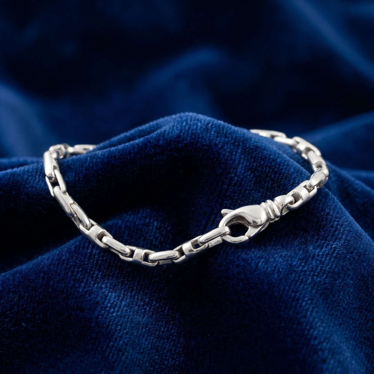Men's 14k Gold (16gram) or Platinum (30gram) 3.5mm Link Bracelet 8.5"
