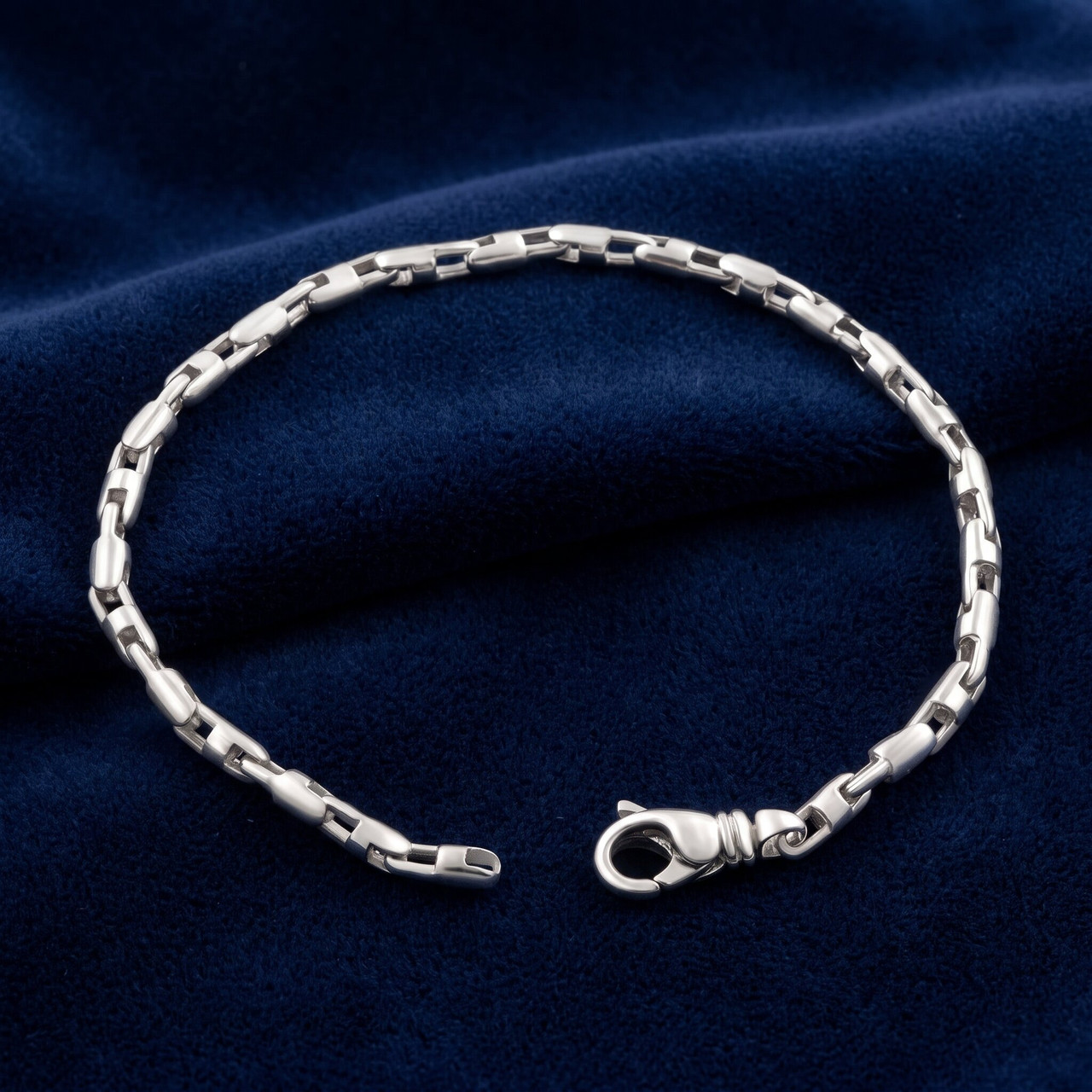 Men's 14k Gold (16gram) or Platinum (30gram) 3.5mm Link Bracelet 8.5"