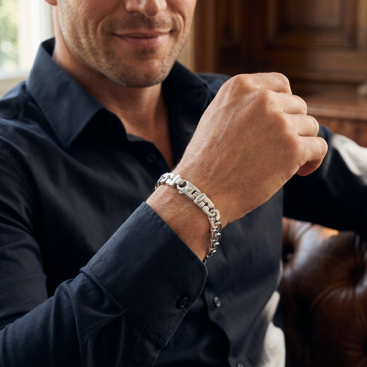 Men's 14k Gold (35gram) or Platinum (65gram) 8mm Link Bracelet 8.5"