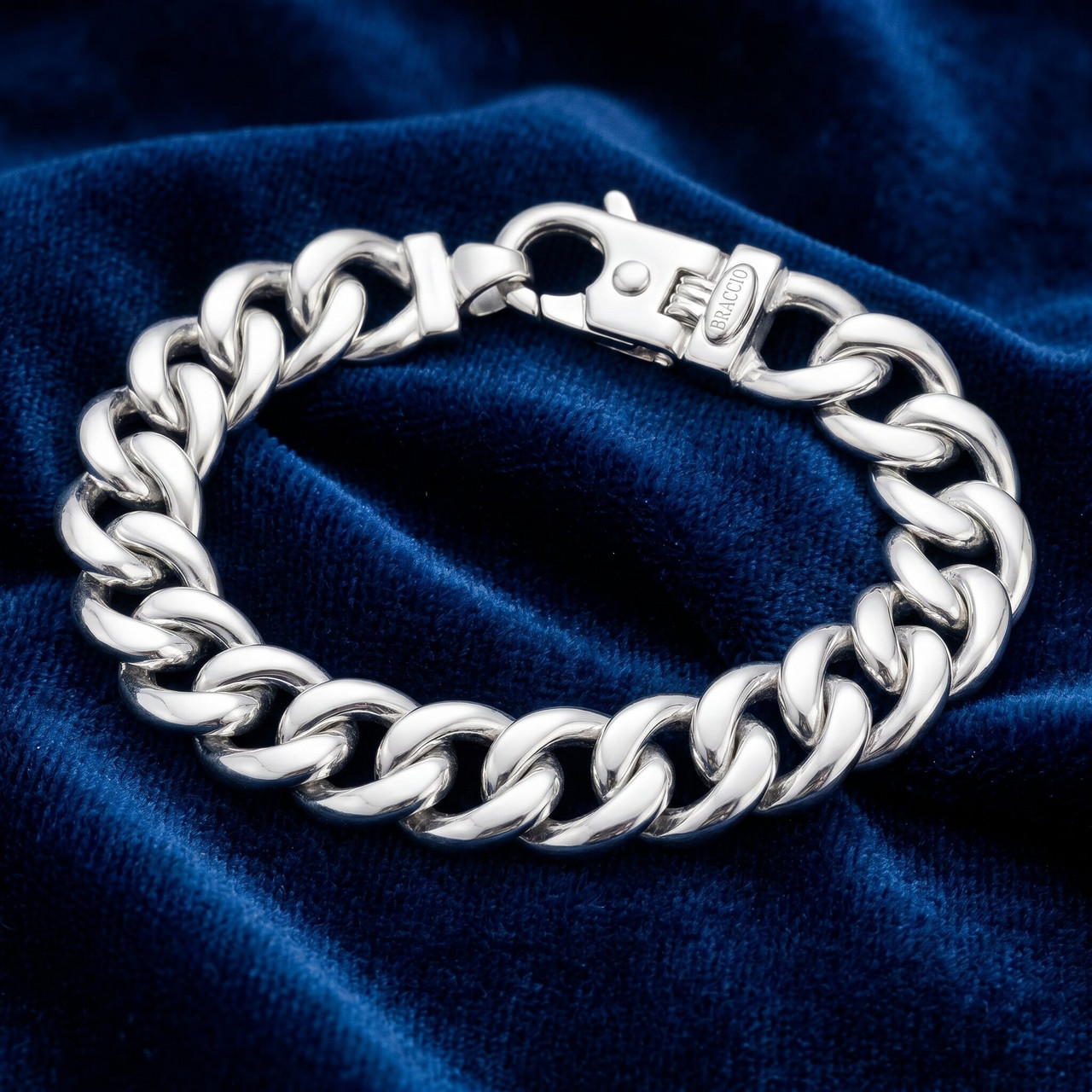 Men's Cuban 14k Gold (104gram) or Platinum (195gram) 14mm Link Bracelet 9"