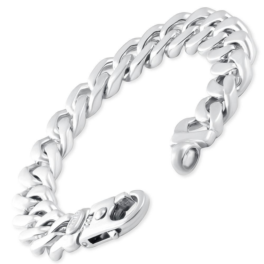 Men's Cuban 14k Gold (94gram) or Platinum (169gram) 14mm Link Bracelet 8.5"