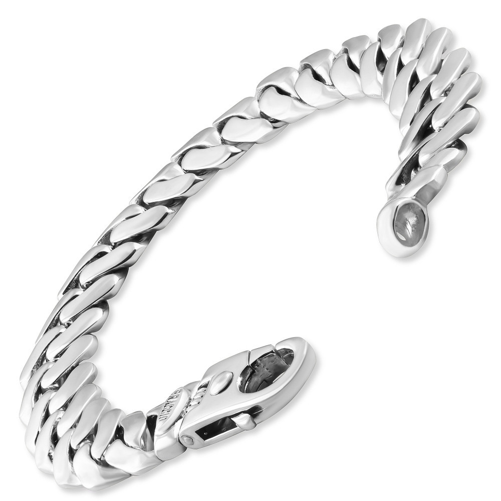 Men's Cuban 14k Gold (84gram) or Platinum (159gram) 14mm Link Bracelet 8.5"