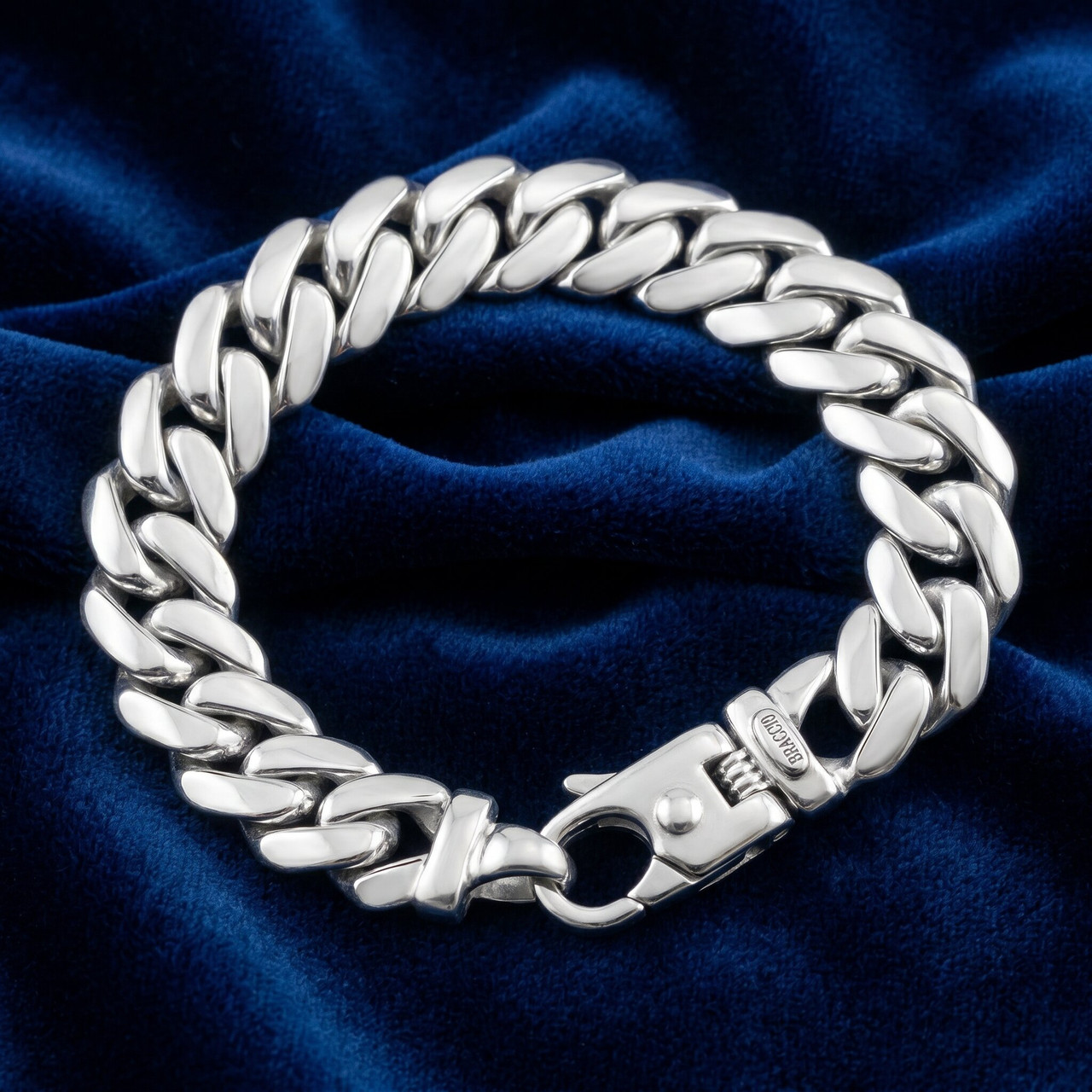 Men's Cuban 14k Gold (86gram) or Platinum (161gram) 13.5mm Link Bracelet 9"