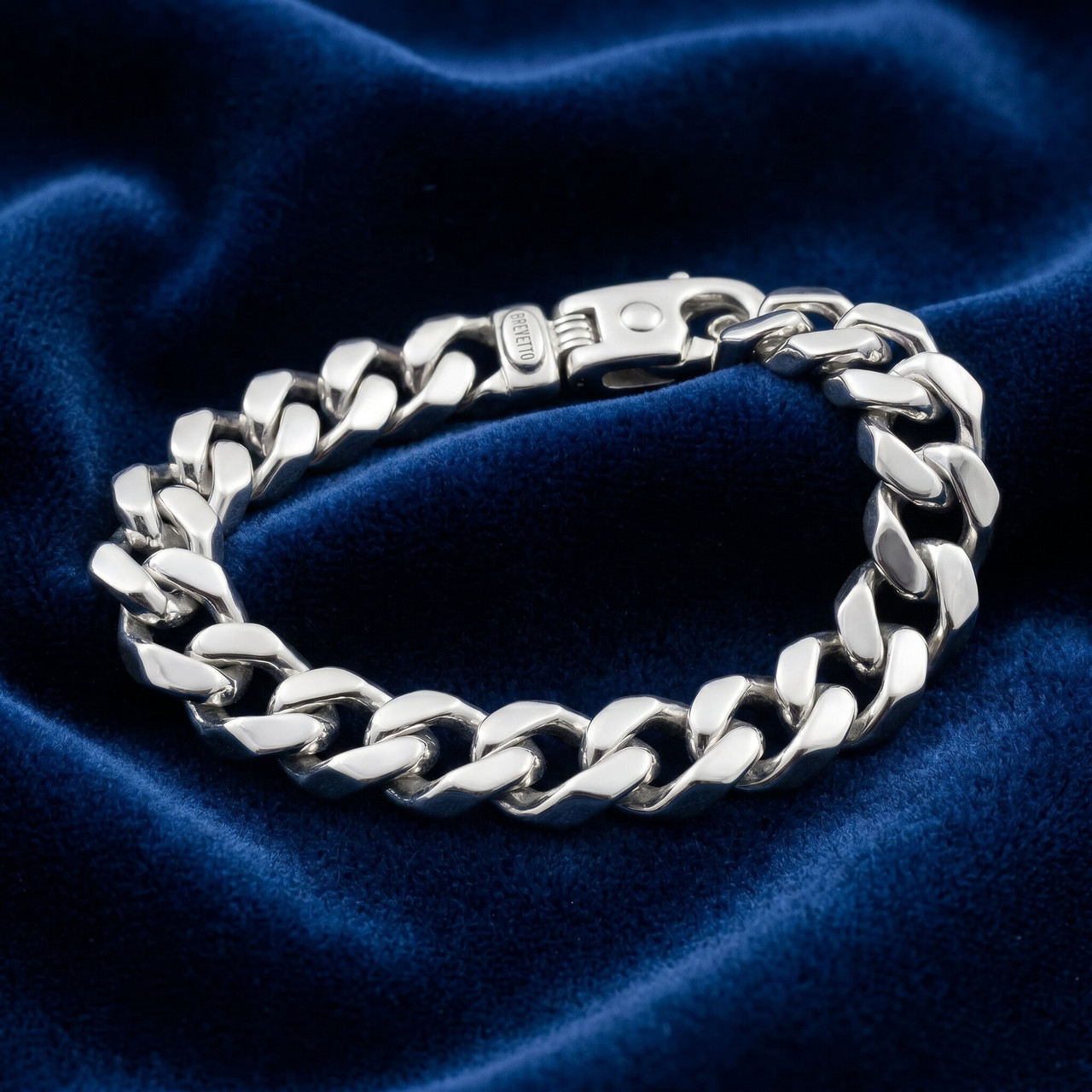 Men's 14k Gold (58gram) or Platinum (109gram) 11mm Link Bracelet 9"