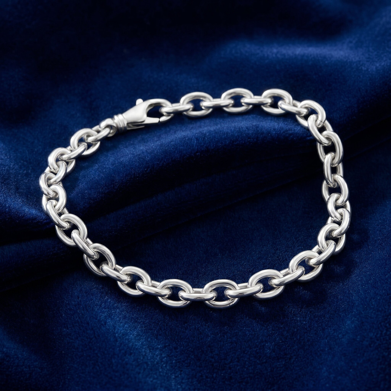 Men's 14k Gold (20gram) or Platinum (37gram) 5.5mm Link Bracelet 8.5"