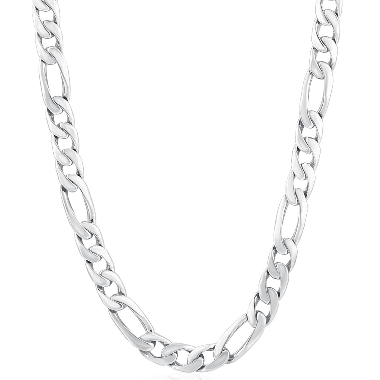 14k Yellow Gold Men's Solid Figaro Chain (3.70mm,24,15g)