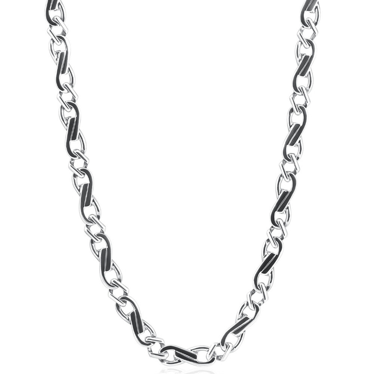 Engraved Figaro Chain For Men - Talisa