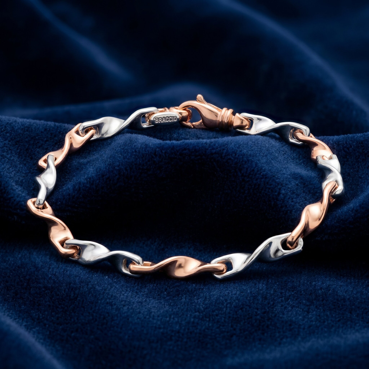 Men's 14k Gold (18gram) or Platinum (33gram) 5mm Link Bracelet 8.5"