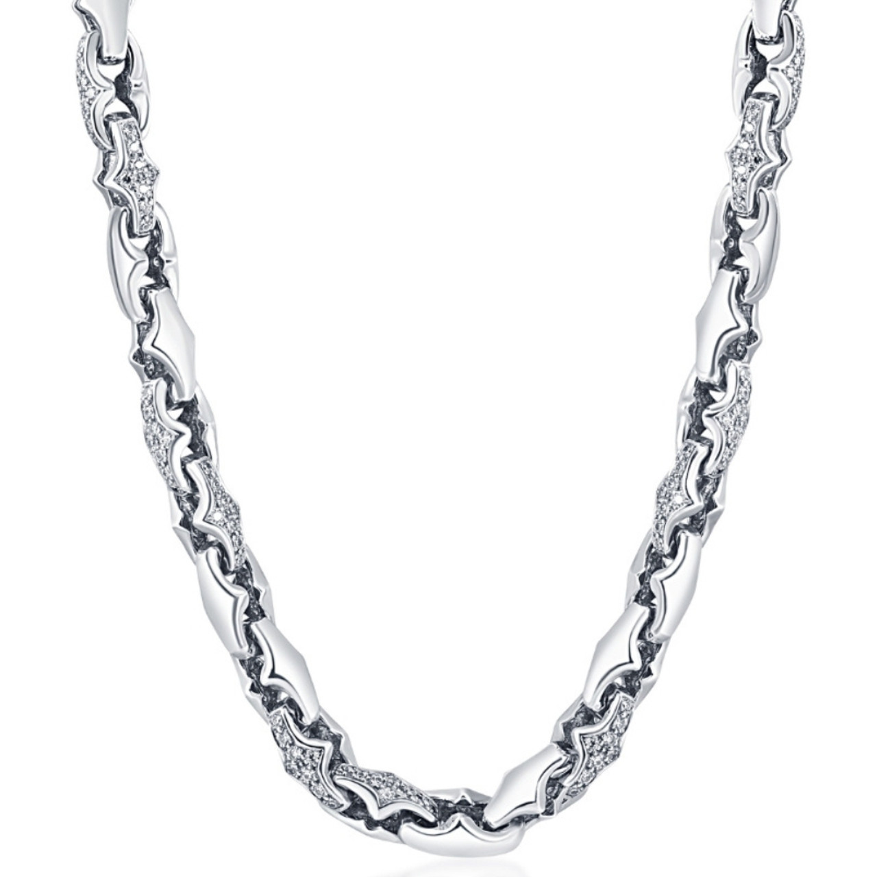 Men 18k yellow and white gold chain Prime 1