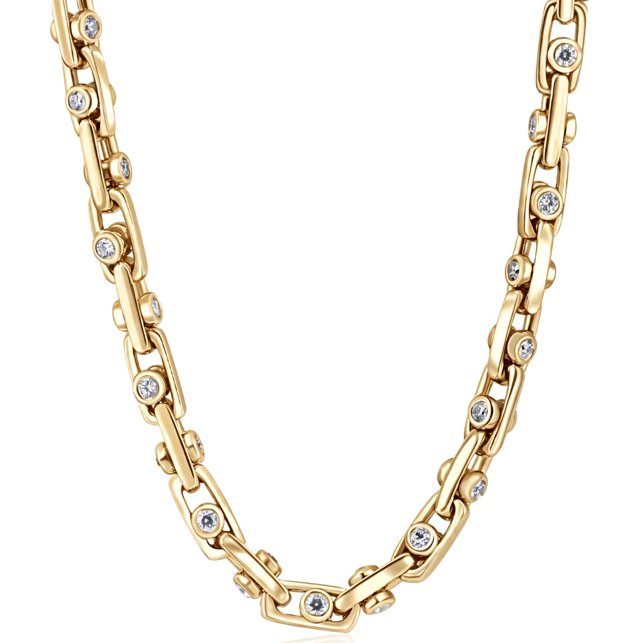 Men's Heavy Designer Diamond Mariner 14k Gold (155gram) or Platinum (291gram) 7.5mm Chain Necklace 24" (H-I, SI)