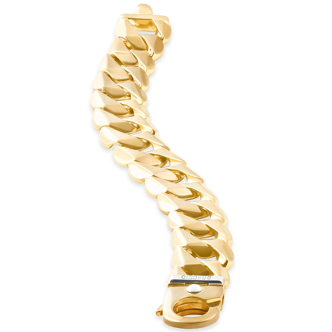 Men's Cuban Link 14k Gold (147gram) or Platinum (236gram) 20mm Bracelet 9.5"