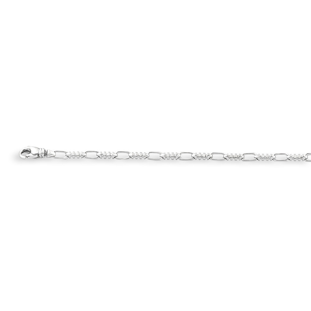 Men's Link 14k Gold (12gram) or Platinum (20gram) 3.5mm Bracelet 8.5"