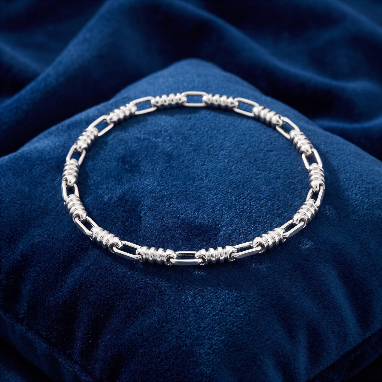 Men's Link 14k Gold (12gram) or Platinum (20gram) 3.5mm Bracelet 8.5"