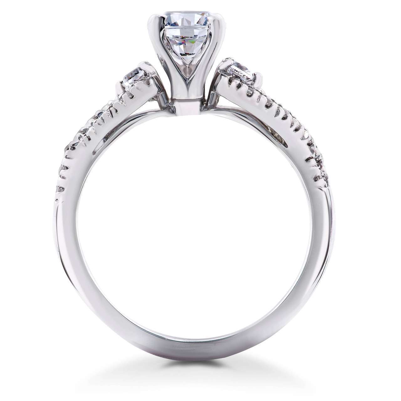 1 1 6ct Diamond Infinity Engagement Wedding Ring Bridal Set 14k