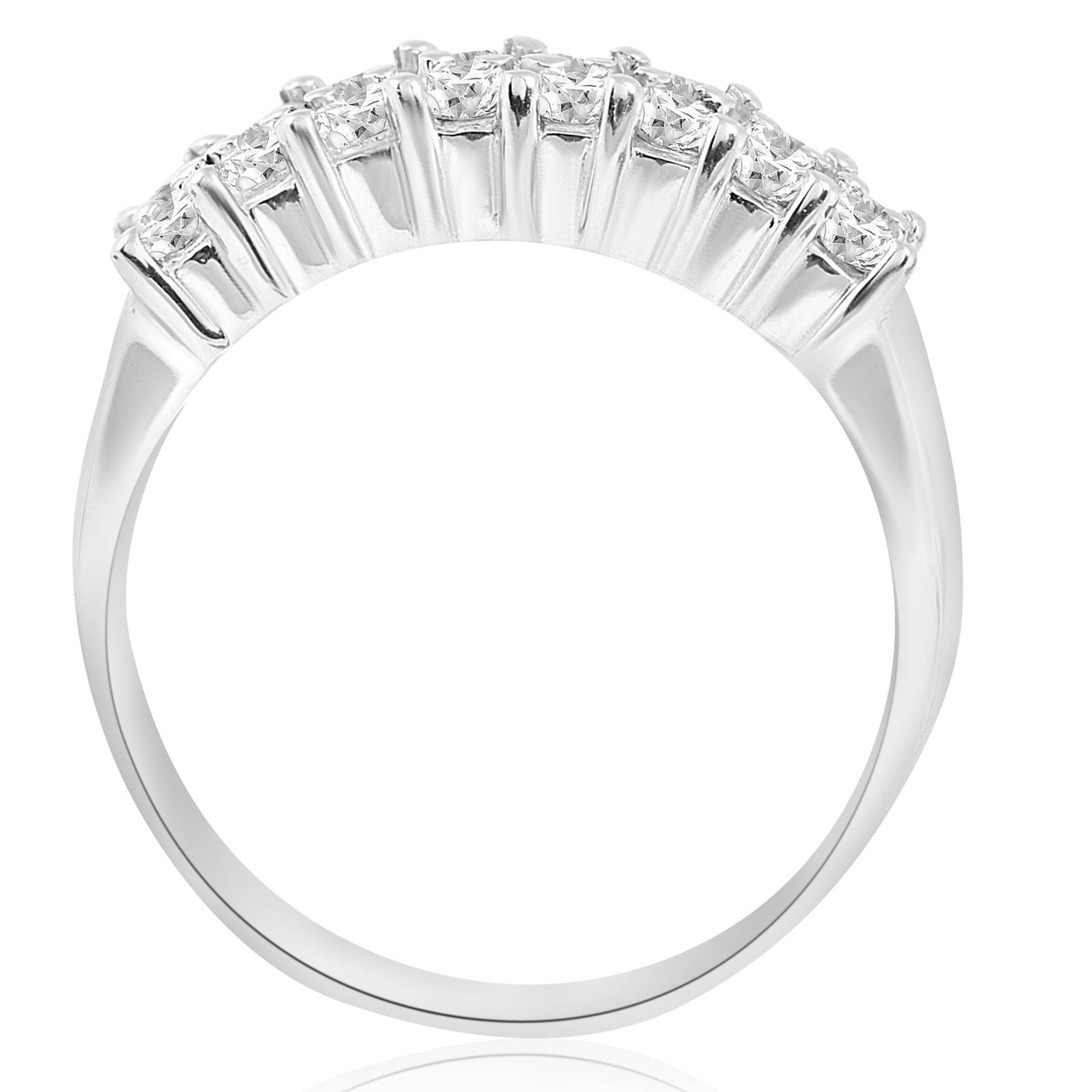1 5/8ct Diamond Anniversary Wedding White Gold Ring 14K (G-H, I1) 1 5/8ct Diamond Anniversary Wedding White Gold Ring 14K (G-H, I1)