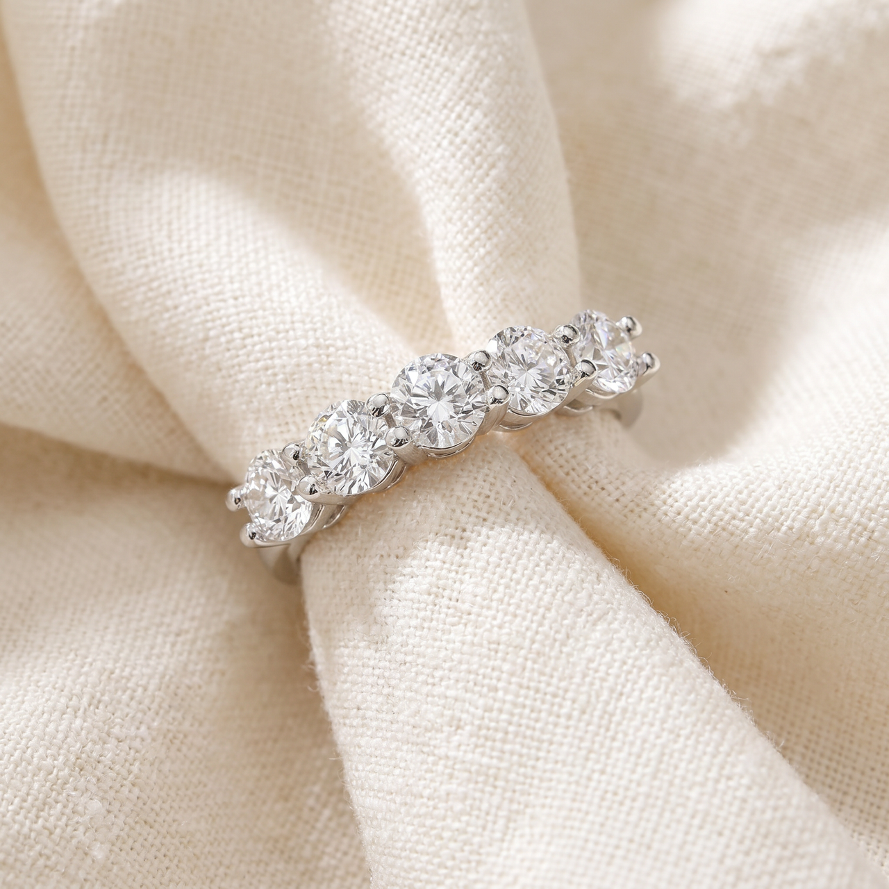 2ct Real Round Solitaire Diamond Wedding Anniversary 14K White Gold Ring (G-H, I1)