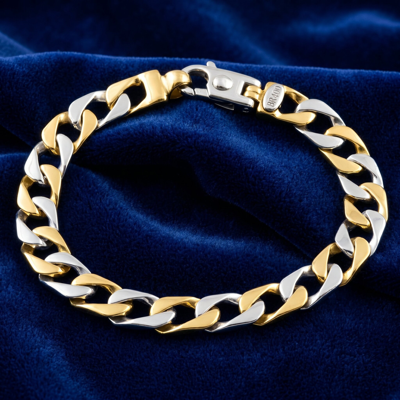 Men's Curb 14k Gold (33gram) or Platinum (54gram) 8.5mm Link Bracelet 8.5"