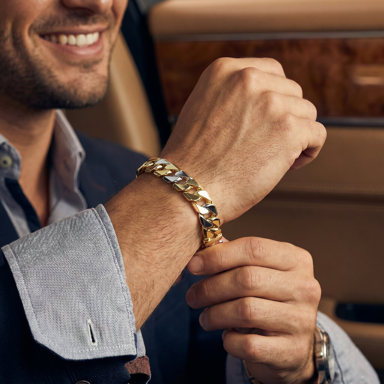 Men's Cuban Link 14k Gold (62gram) or Platinum (99gram) 12.5mm Bracelet 8.5"