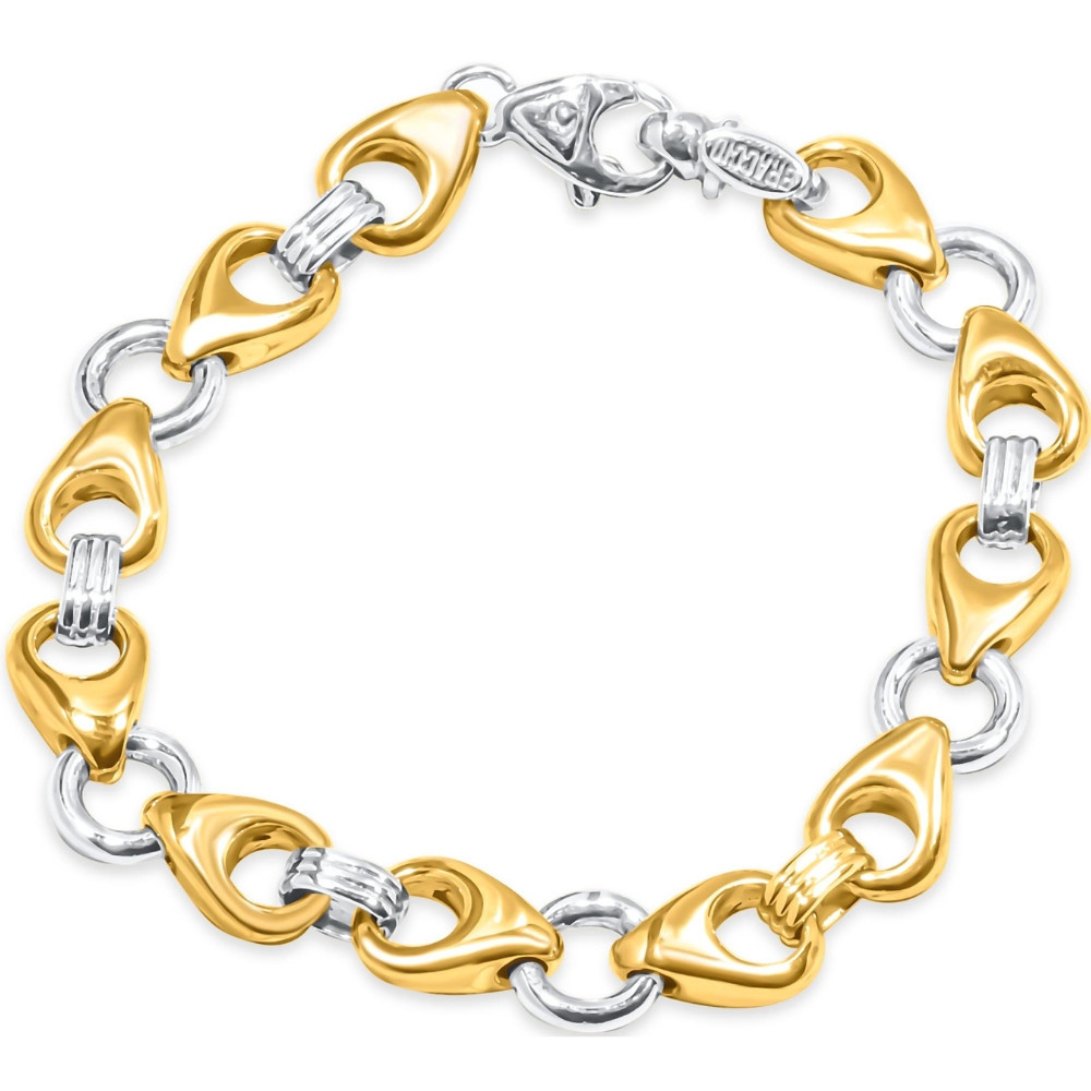 Men's Link 14k Gold (51gram) or Platinum (82gram) 11mm Bracelet 8.5
