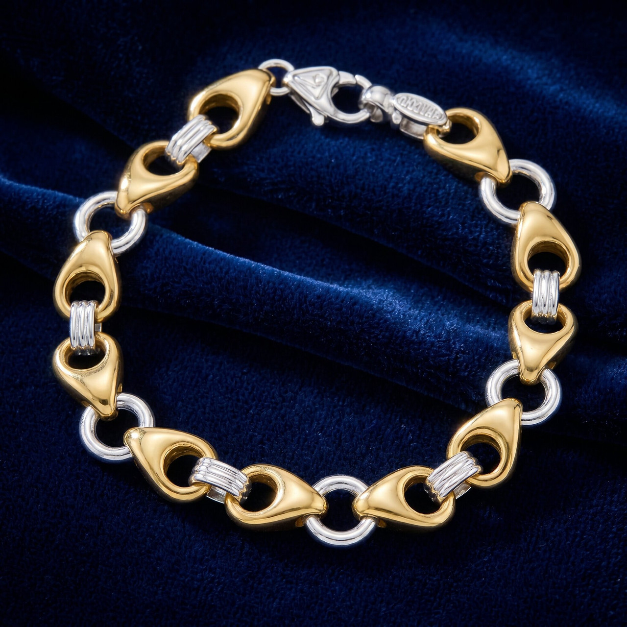 Men's Link 14k Gold (51gram) or Platinum (82gram) 11mm Bracelet 8.5