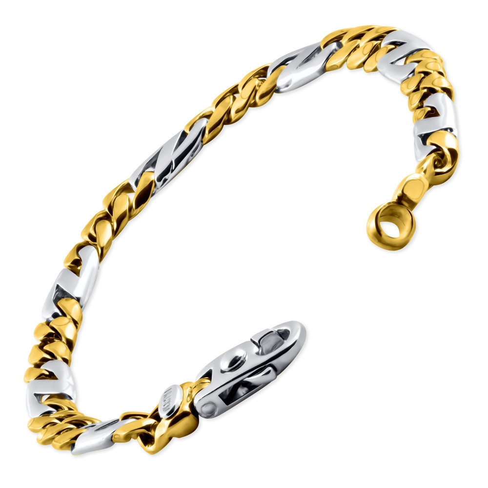 Men's Link 14k Gold (41gram) or Platinum (66gram) 7.5mm Bracelet 8.5"