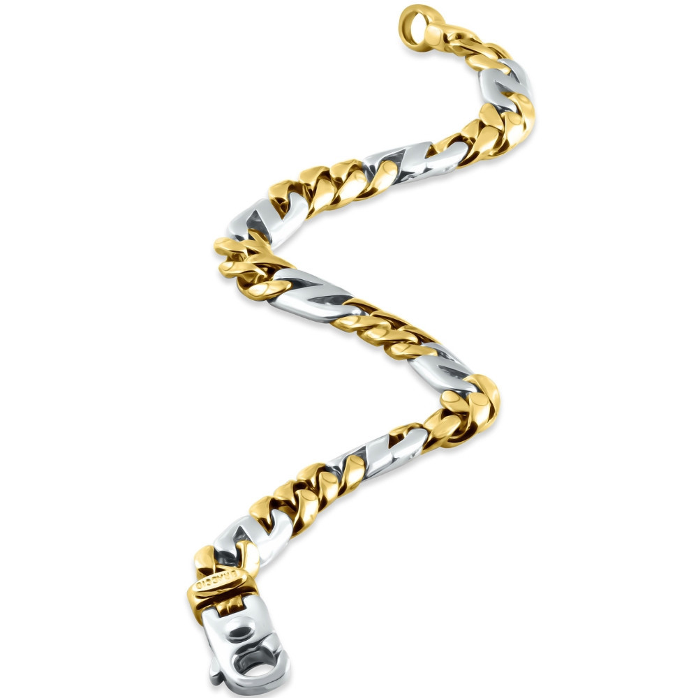 Men's Link 14k Gold (41gram) or Platinum (66gram) 7.5mm Bracelet 8.5"