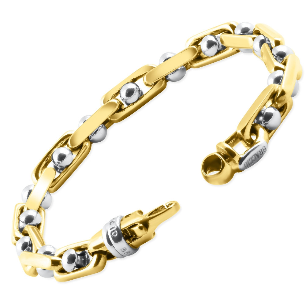 Men's Link 14k Gold (64gram) or Platinum (103gram) 7.5mm Bracelet 8