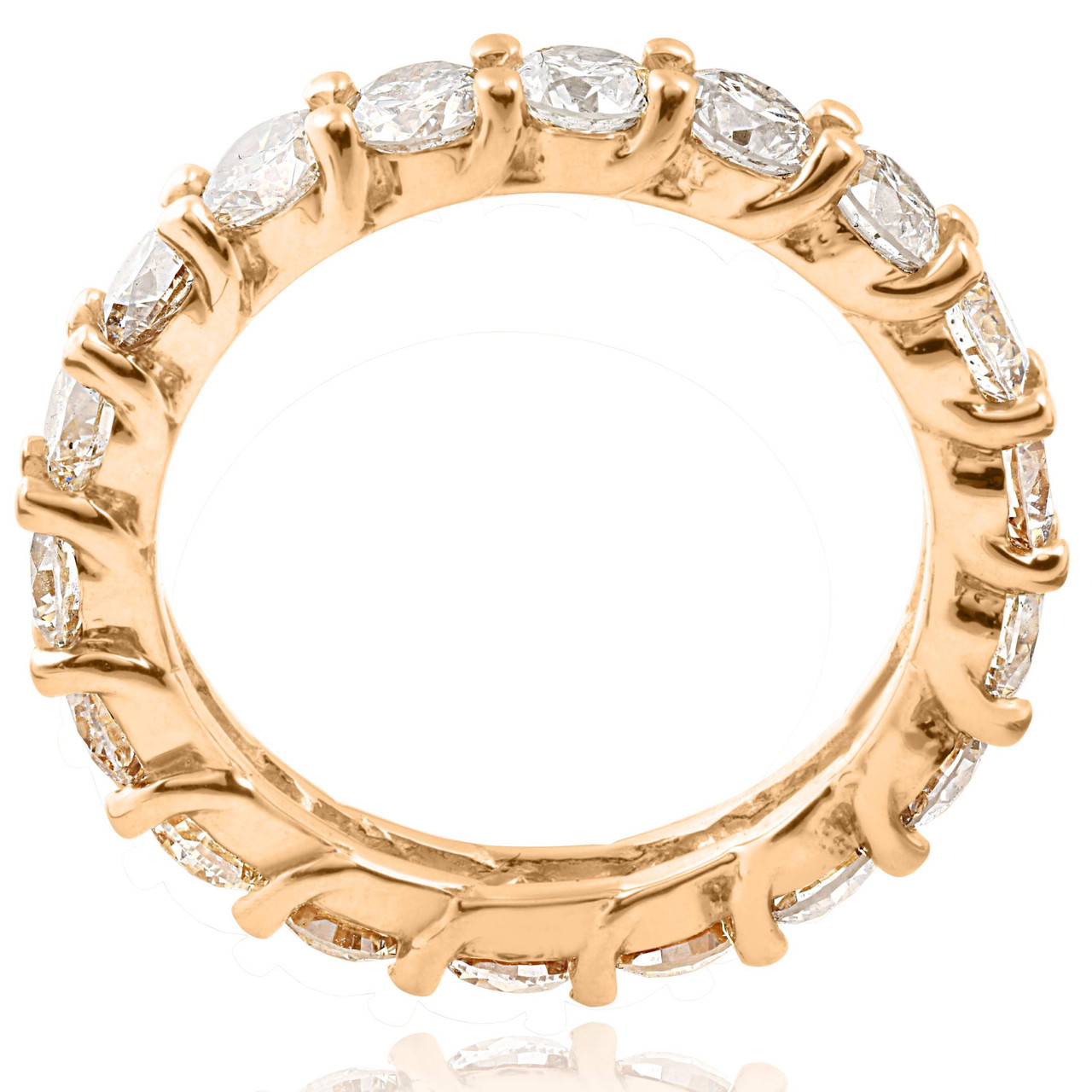 3 1/2 ct Diamond Eternity Ring 14k Yellow Gold (I-J, I1)