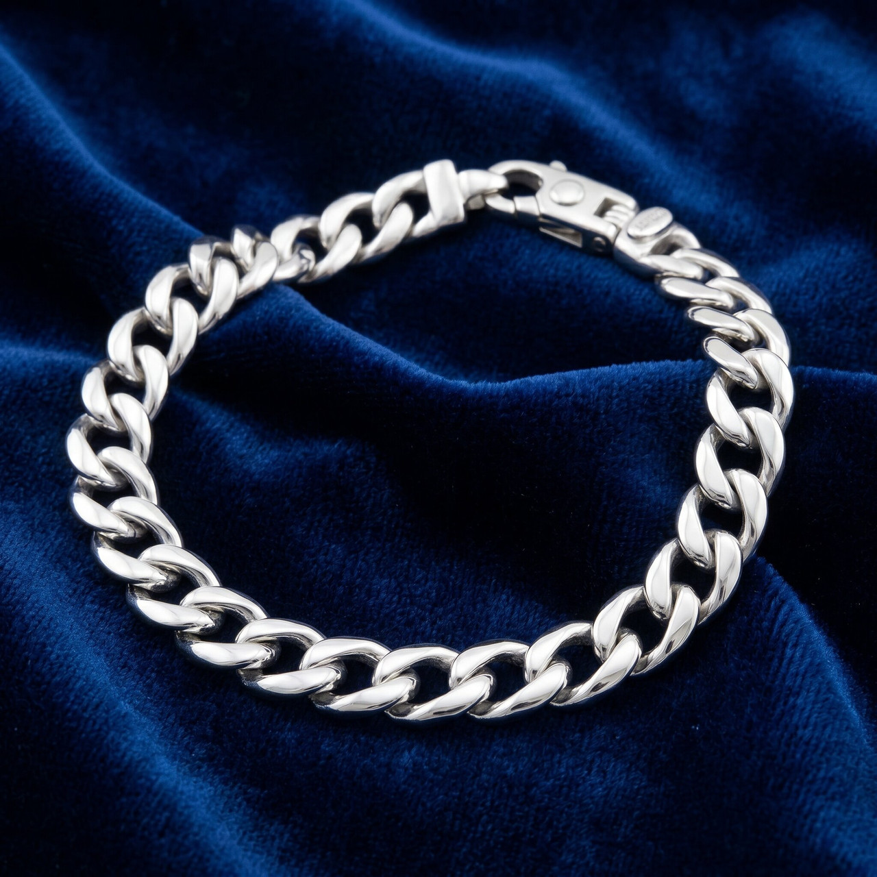 Men's Link 14k Gold (33gram) or Platinum (54gram) Bracelet 8.5"