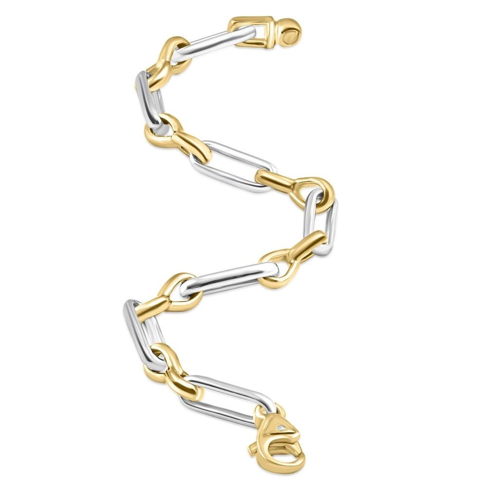 Men's link 14k Gold (31gram) or Platinum (50gram) 7mm Bracelet 8.5"