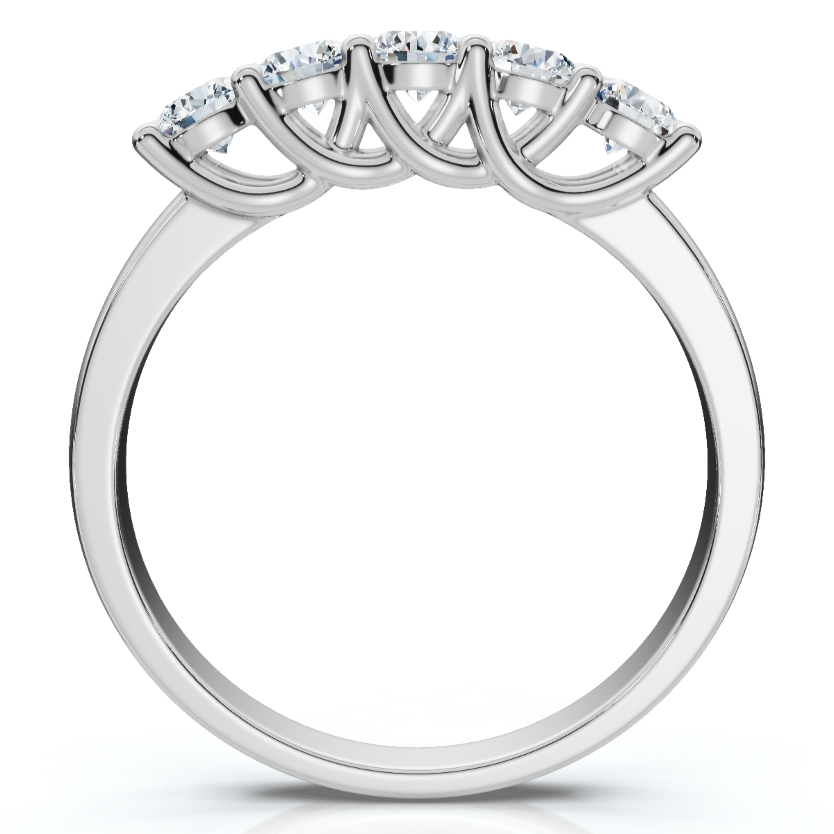 White Gold 1/2ct 14K Diamond Wedding Guard Ring New (G-H, I1)