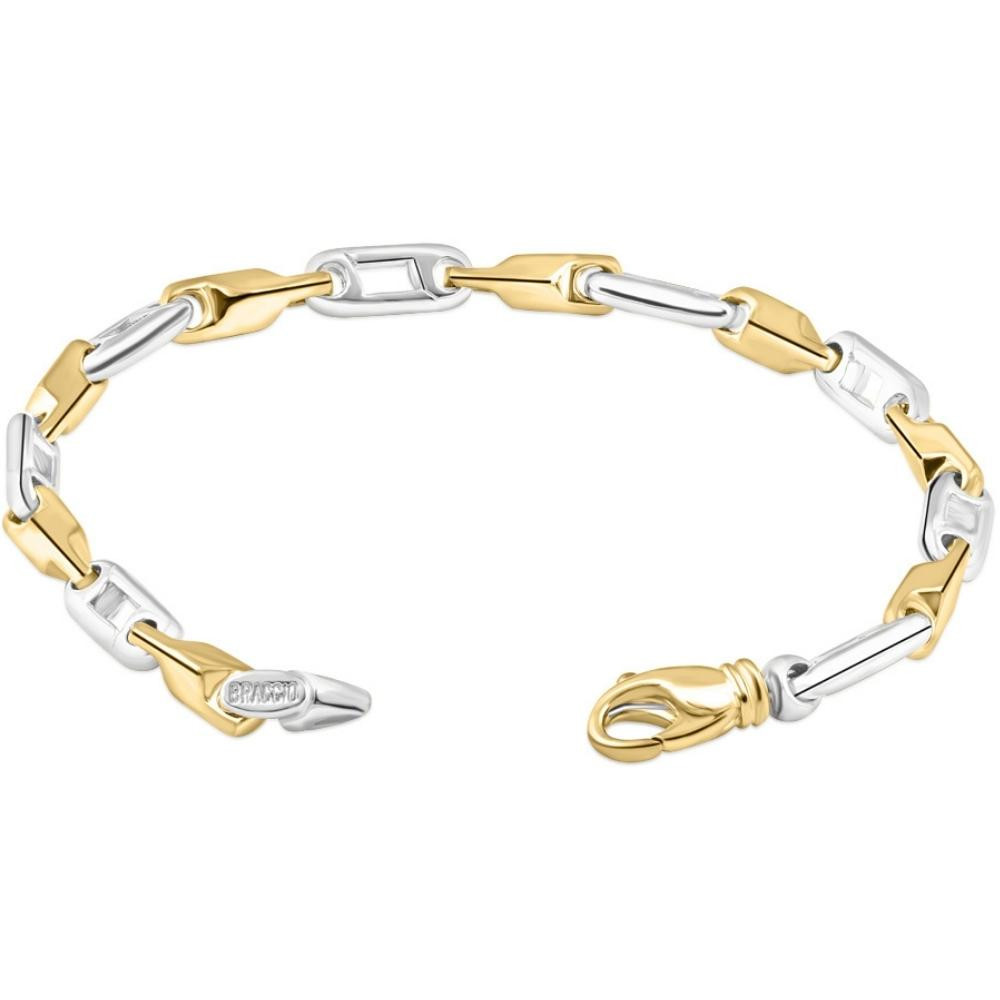 Men's Designer Seed 14k Gold (30gram) or Platinum (48gram) 5mm Link Bracelet 9"