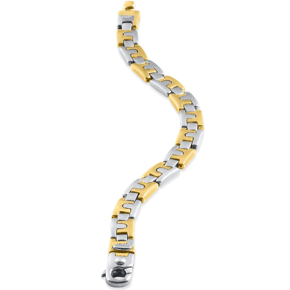 Men's Link 14k Gold (68gram) or Platinum (109gram) 9mm Bracelet 8.75"