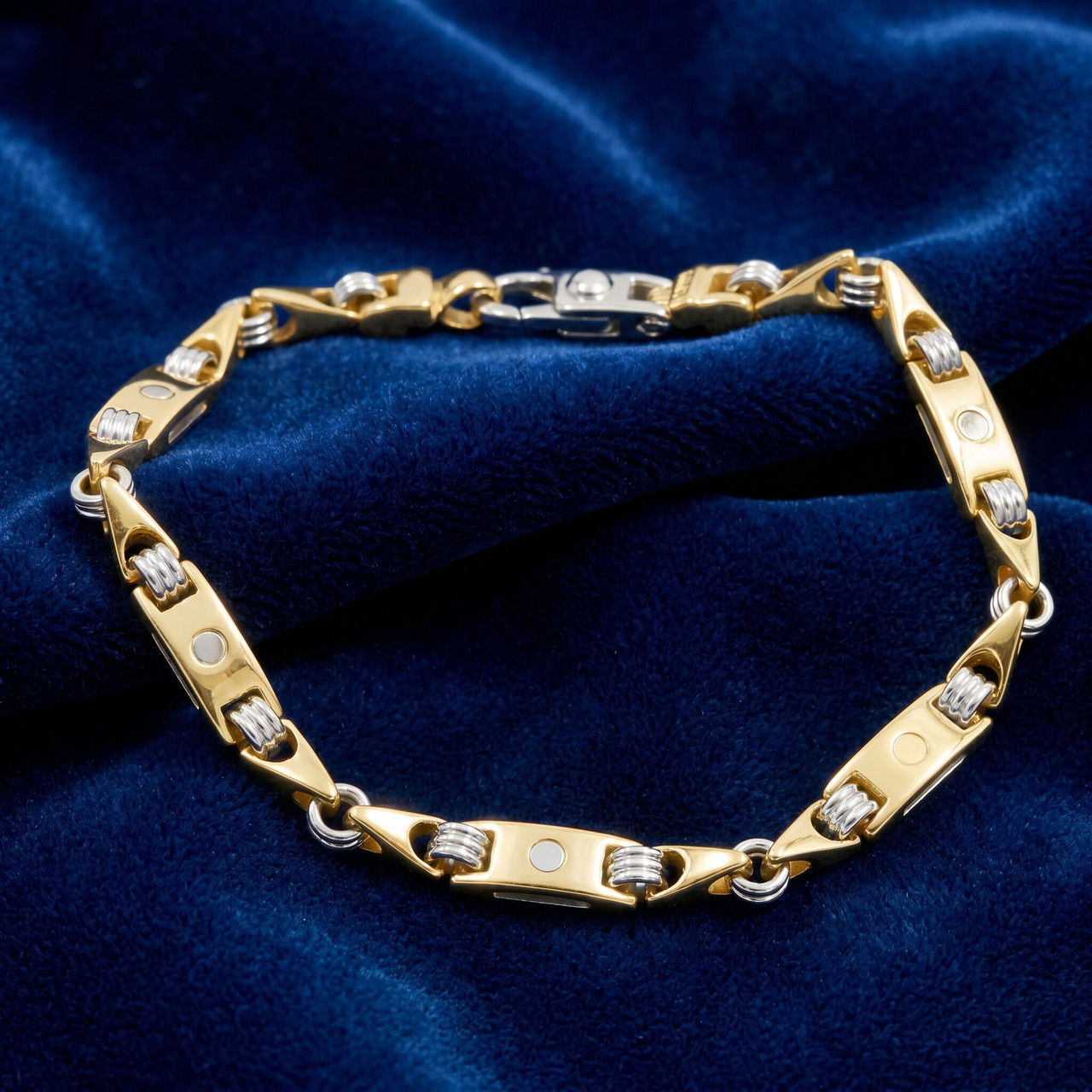 Men's Link 14k Gold (28gram) or Platinum (45gram) 5.5mm Bracelet 8.5"