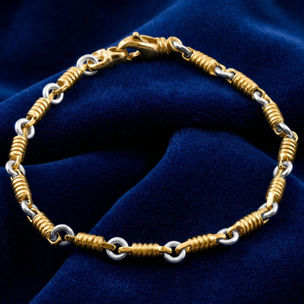 その他 garniskull 14k 4.9 gram goldandsilver Men's Designer 14k Gold (21gram) or Platinum (34gram) 4mm Link