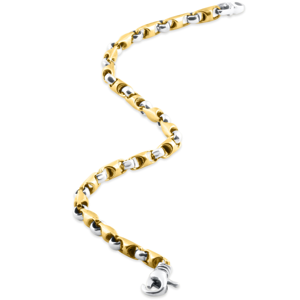Men's Mariner & Rolo Link 14k Gold (19gram) or Platinum (32gram) 5mm Bracelet 9.5"