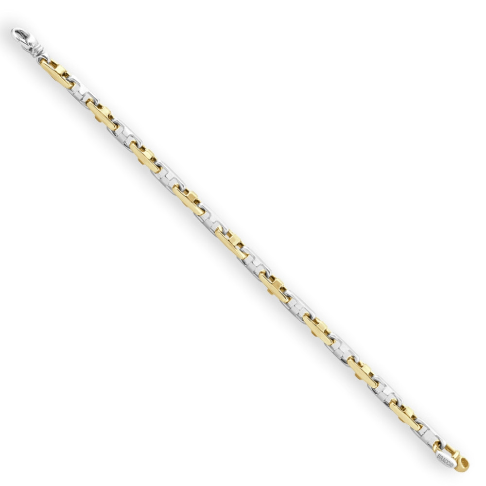 Men's Marine link 14k Gold (38gram) or Platinum (61gram) 6mm Bracelet 8.5"