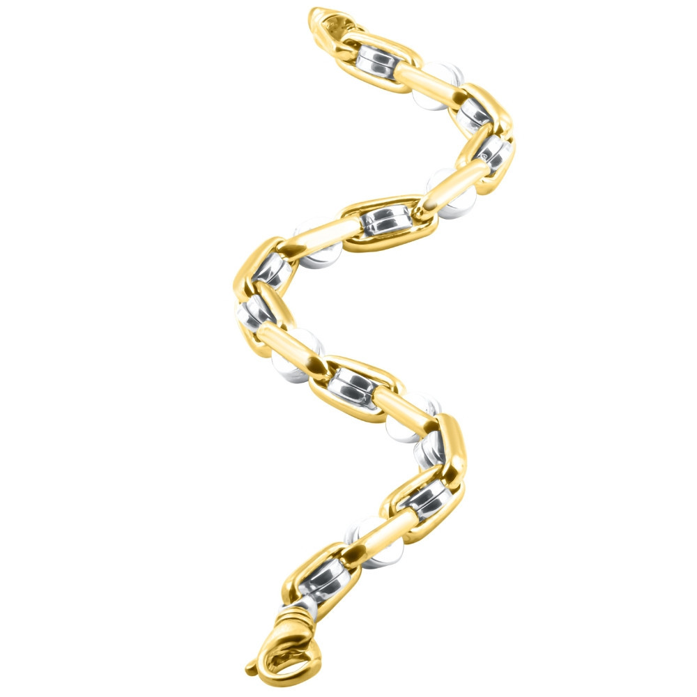 Men's Designer Mariner Link 14k Gold (56gram) or Platinum (90gram) 7mm Bracelet 8.5"