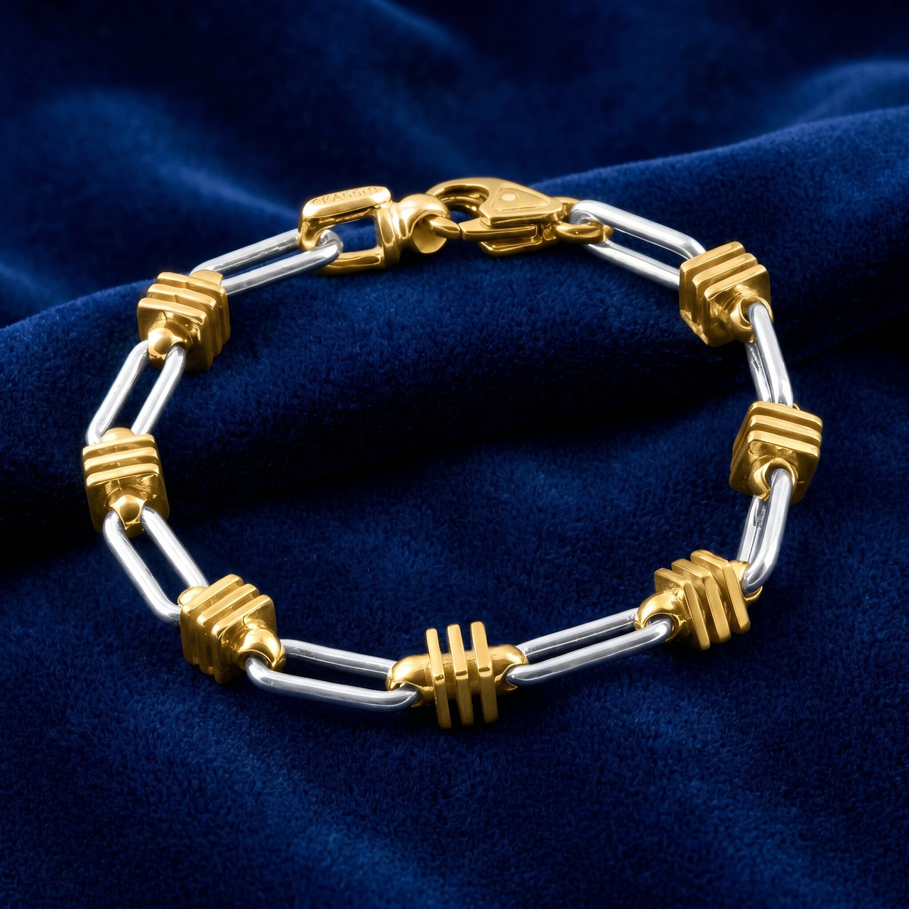 Men's Link 14k Gold (41gram) or Platinum (66gram) 6.5mm Bracelet 8.5"