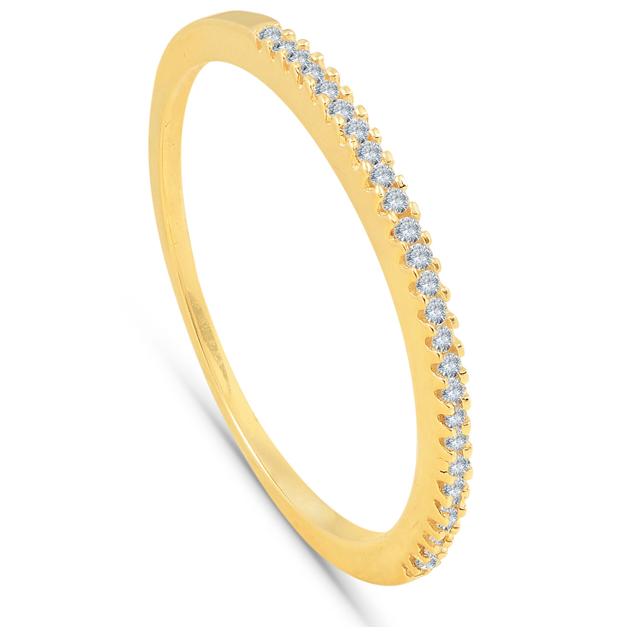 1/10ct Diamond Wedding Ring 14k Yellow Gold (I-J, I2-I3)