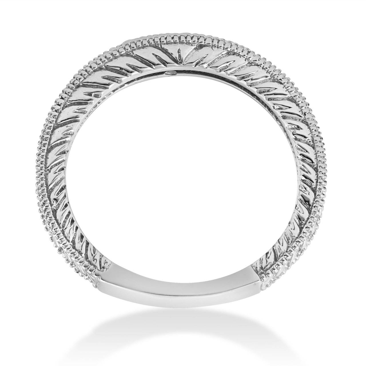 1/6ct Black Diamond Wedding Anniversary Vintage Ring (Black, I2-I3)