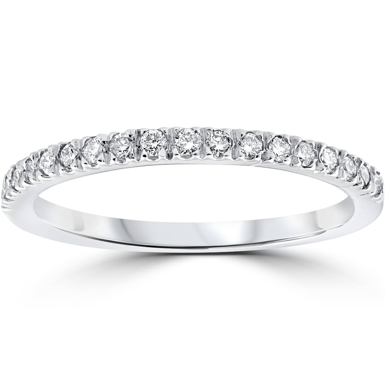 Bold Pave White Diamond Band – STONE AND STRAND