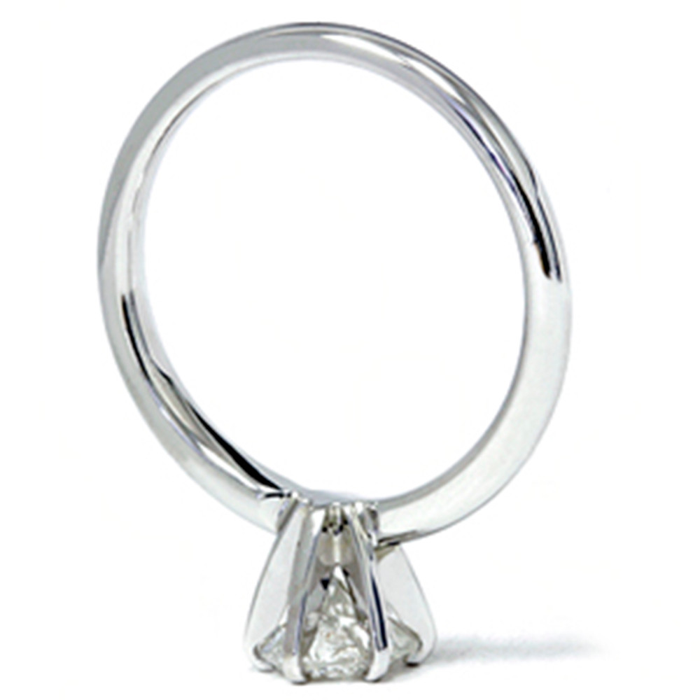 14k White Gold 1 1/2 Carat Diamond Round Solitaire Engagement Ring Enhanced (D-E, I1)